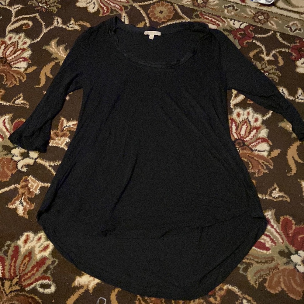 Bordeaux round neck top from Anthropologie